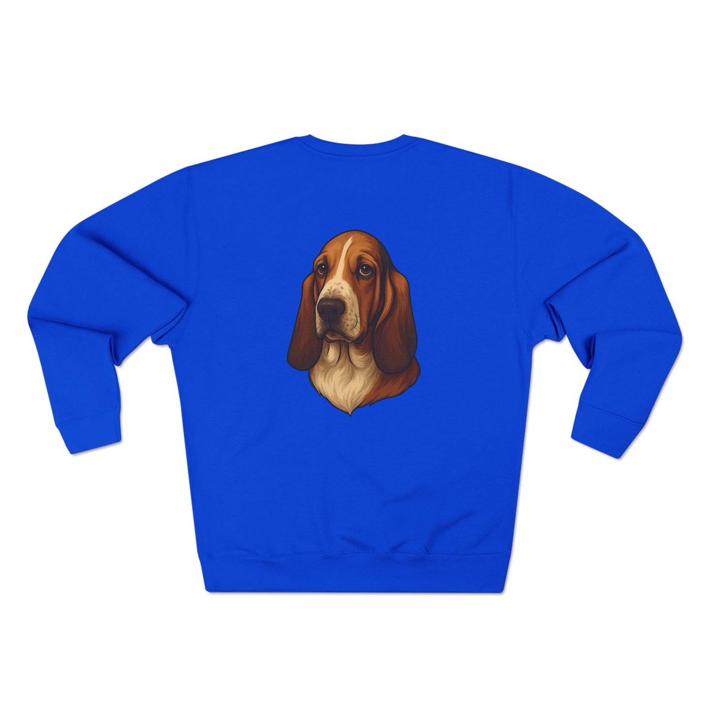 Basset Hound Head Unisex Crewneck Sweatshirt