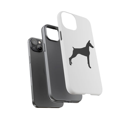 Doberman Silhouette iPhone Case