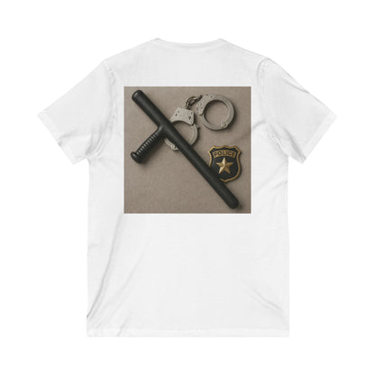 Law Enforcement Appreciation Unisex Short Sleeve V-Neck Tee
