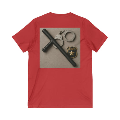 Law Enforcement Appreciation Unisex Short Sleeve V-Neck Tee