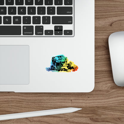Slingin' Mud Side By Side Holographic Sticker