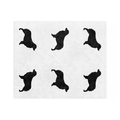 Aussie Silhouette Velveteen Microfiber Blanket