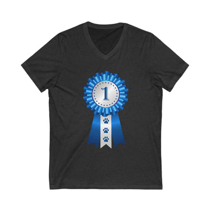 Show Ribbon Unisex Short Sleeve V-Neck Tee