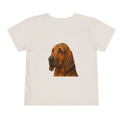 Bloodhound Head Toddler Unisex Short Sleeve Crewneck Tee