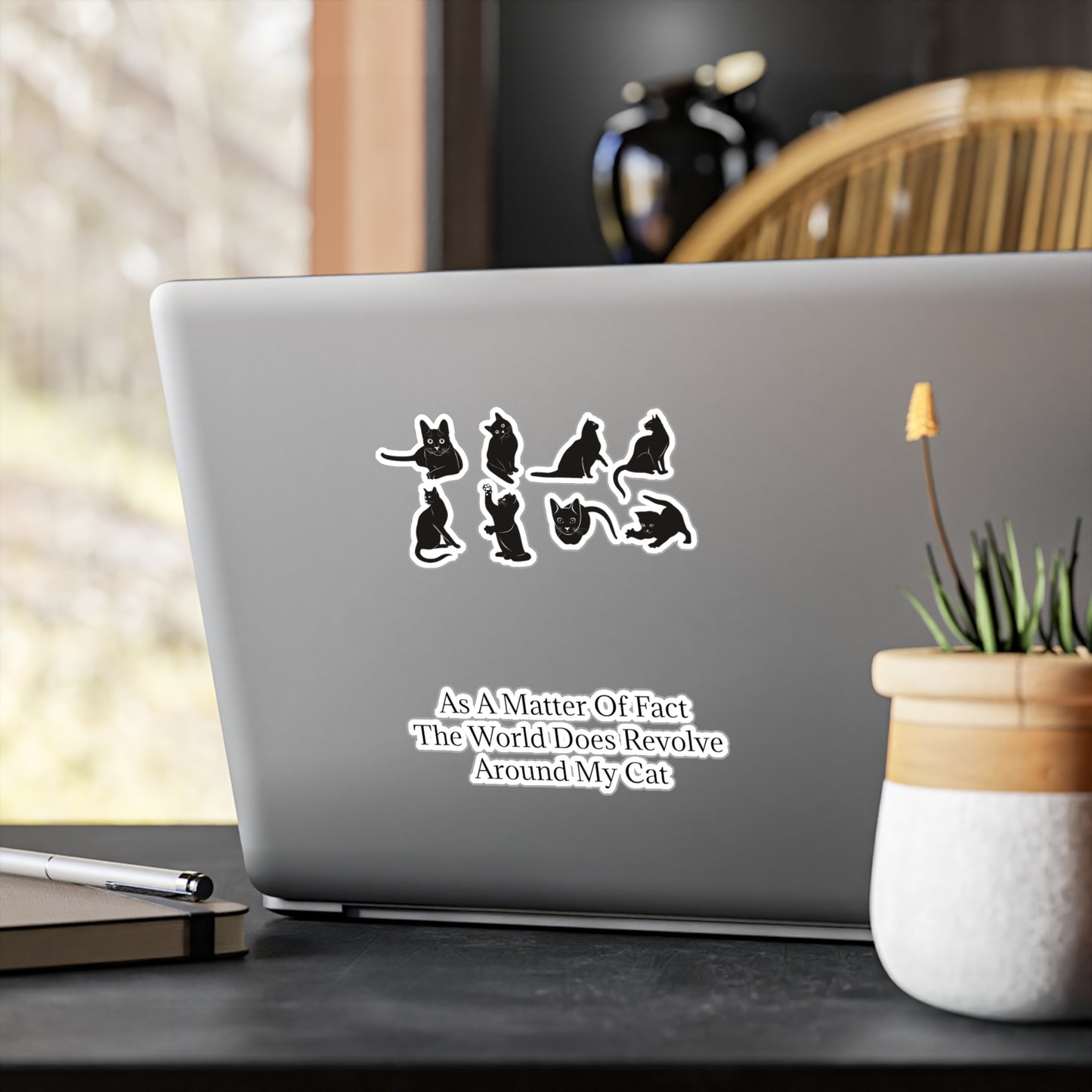 Matter Of Fact Cat Vinyl Decal