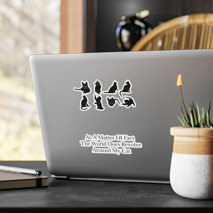Matter Of Fact Cat Vinyl Decal