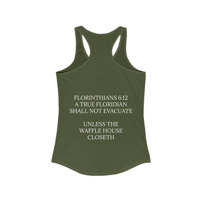 Florinthians 6:12 Women's Racerback Tank
