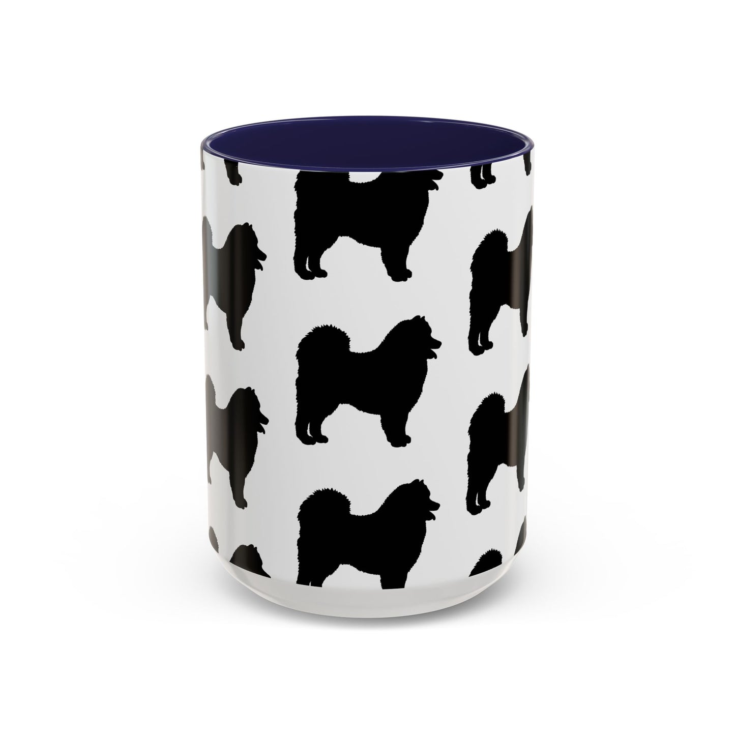 Samoyed Silhouette 2-Tone Coffee Mug