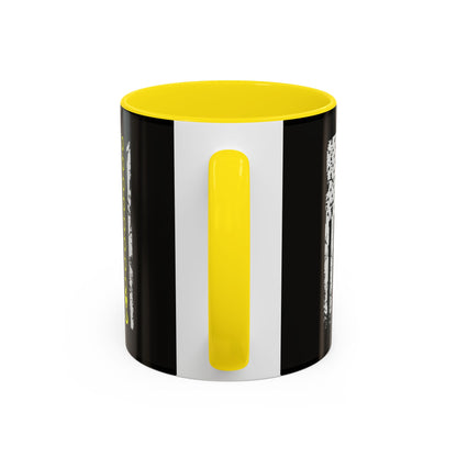 Thin Yellow Line 2-Tone Coffee Mug