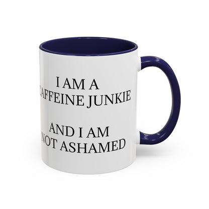 Caffeine Junkie 2-Tone Coffee Mug