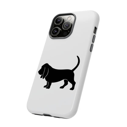 Basset Hound Silhouette iPhone Case