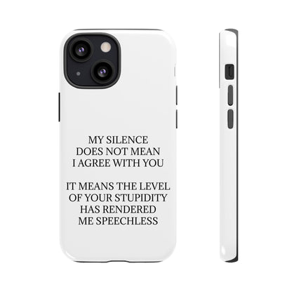 Speechless iPhone Case