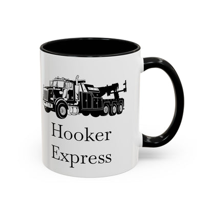 H**ker Express Heavy Tow Truck 2-Tone Coffee Mug