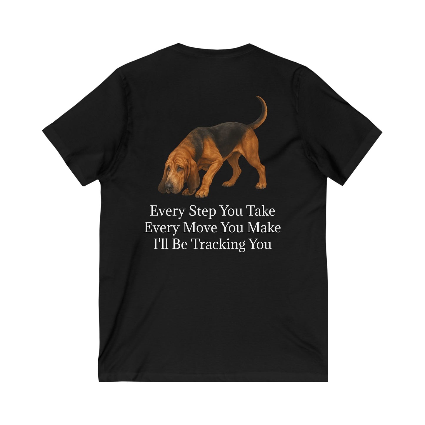 Tracking You Unisex Short Sleeve V-Neck Tee