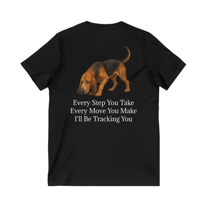 Tracking You Unisex Short Sleeve V-Neck Tee