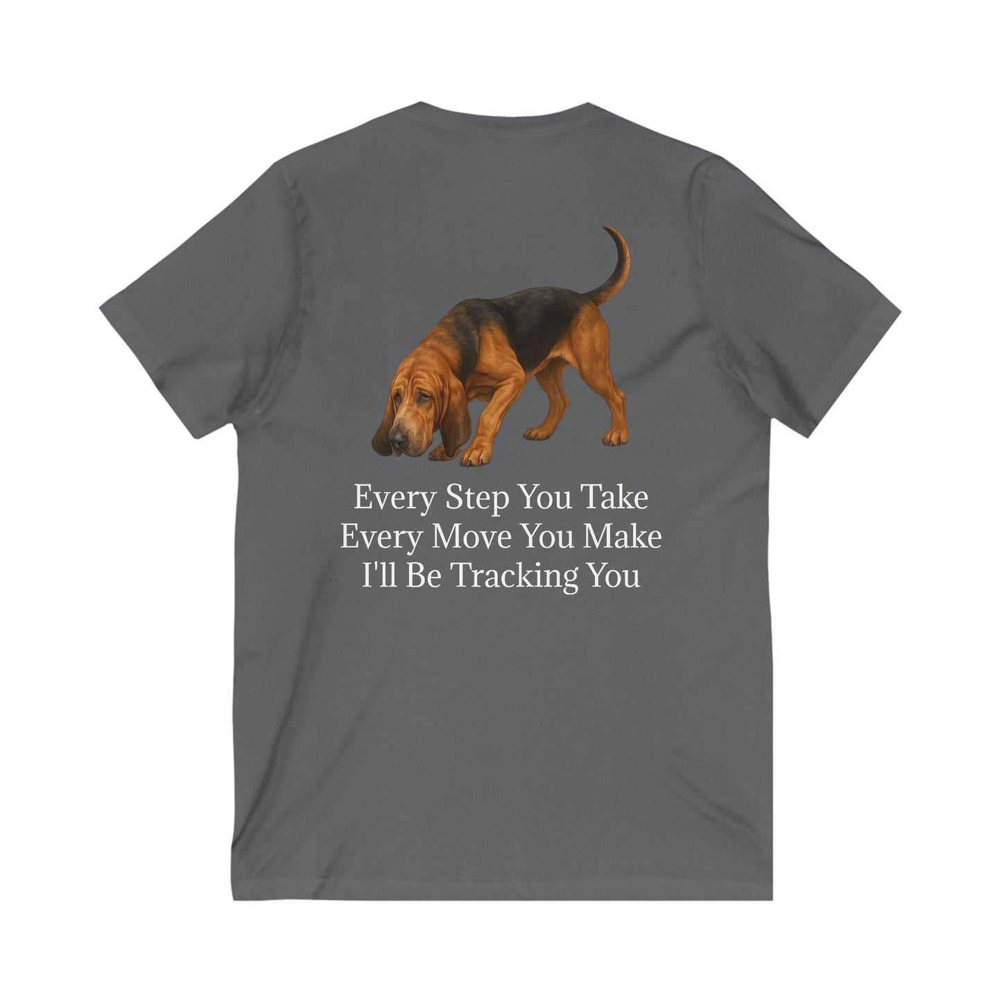 Tracking You Unisex Short Sleeve V-Neck Tee