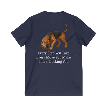 Tracking You Unisex Short Sleeve V-Neck Tee