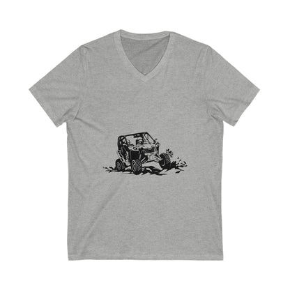 Slingin' Mud Side By Side Unisex Short Sleeve V-Neck Tee