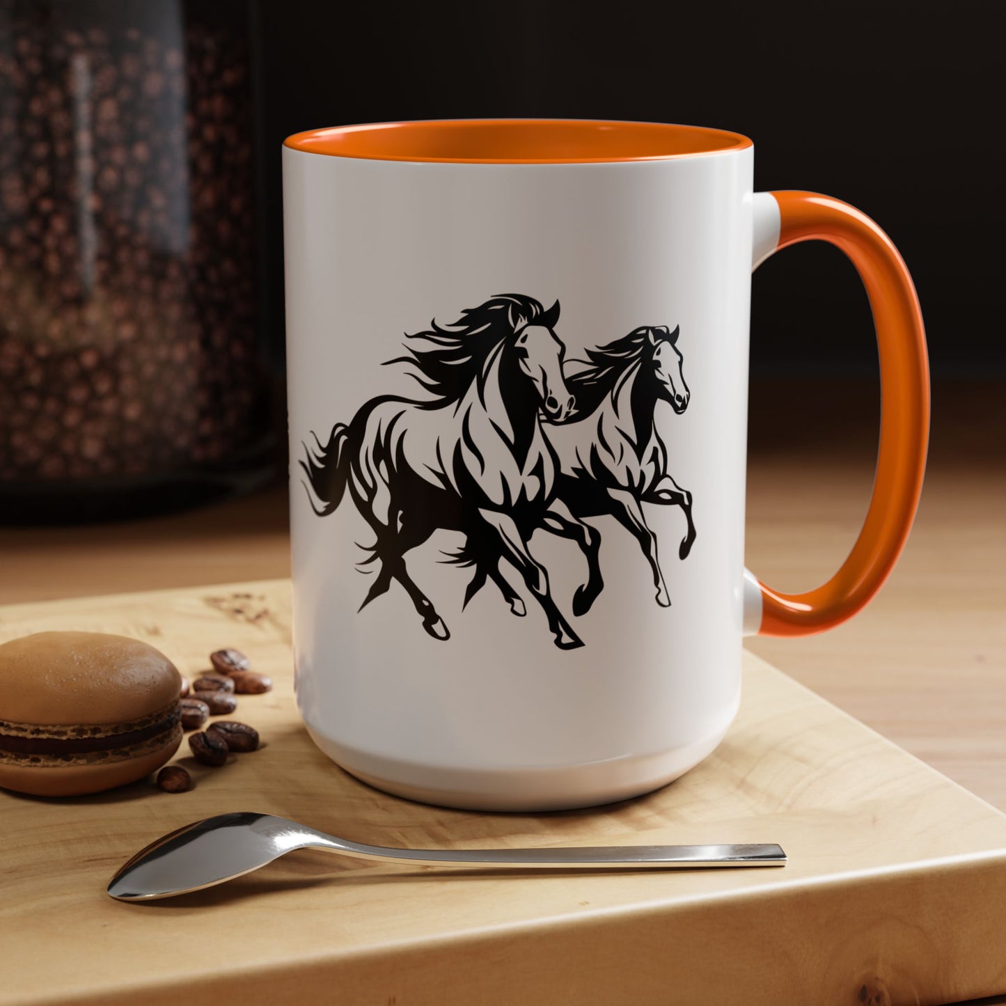 Horsin' Around 2-Tone Coffee Mug