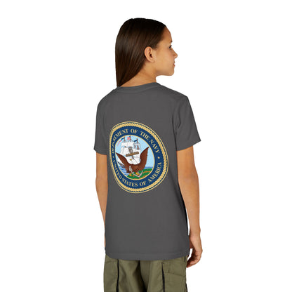US Navy Youth Unisex Short Sleeve Crewneck Tee