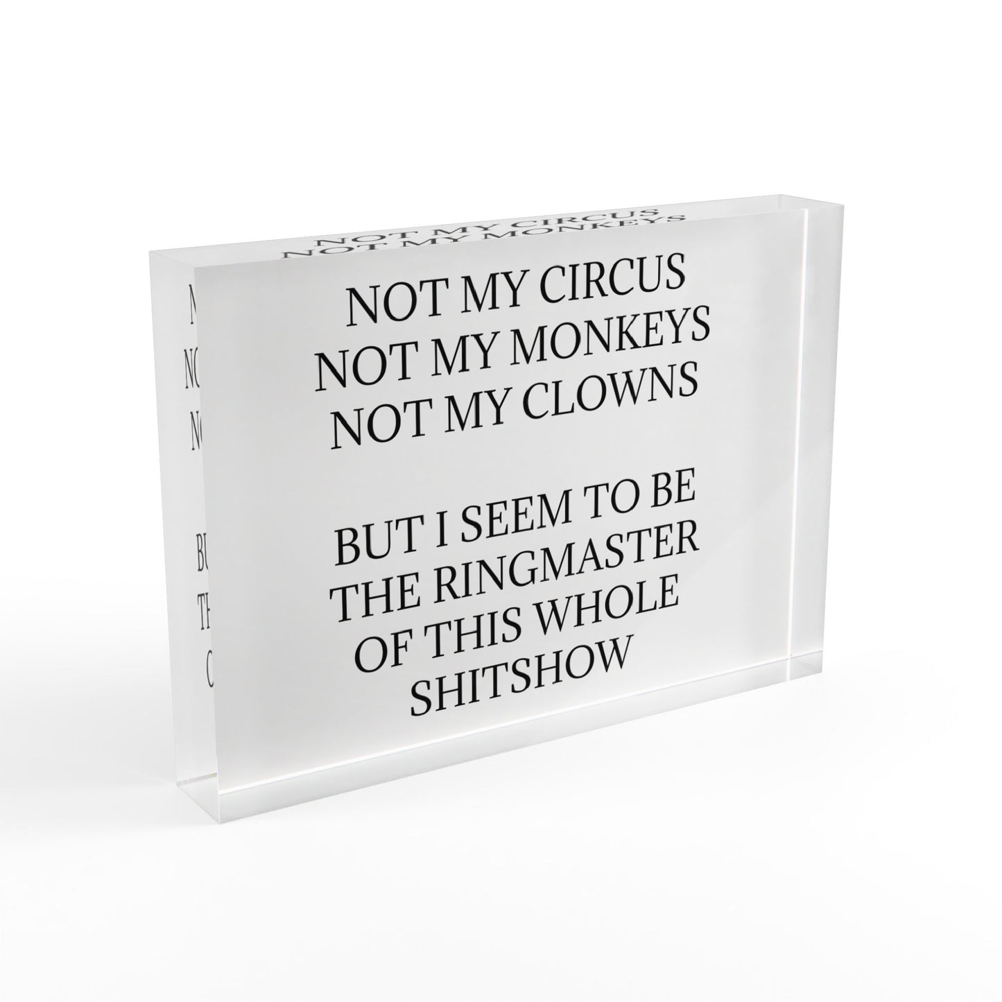 Ringmaster Acrylic Photo Block