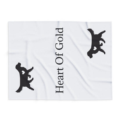 Heart Of Gold Arctic Fleece Blanket