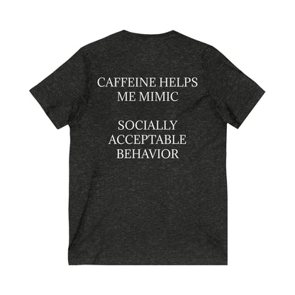 Socially Acceptable Unisex Short Sleeve V-Neck Tee