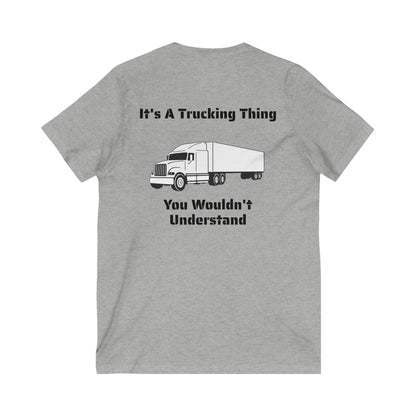 Trucking Thing Unisex Short Sleeve V-Neck Tee