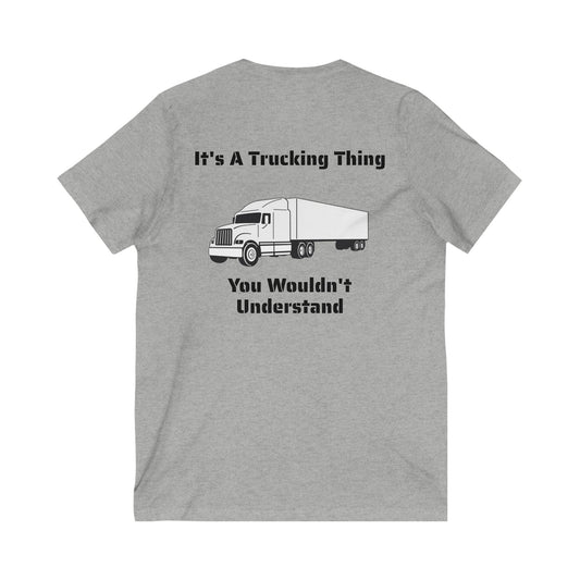 Trucking Thing Unisex Short Sleeve V-Neck Tee