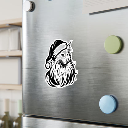 Santa Paws Cat Vinyl Decal