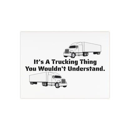 Trucking Thing Ceramic Photo Tile