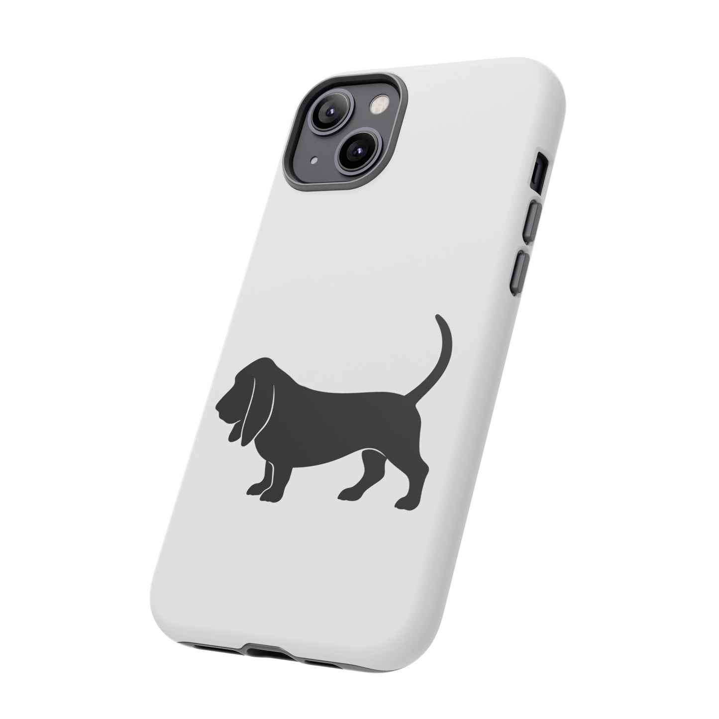 Basset Hound Silhouette iPhone Case