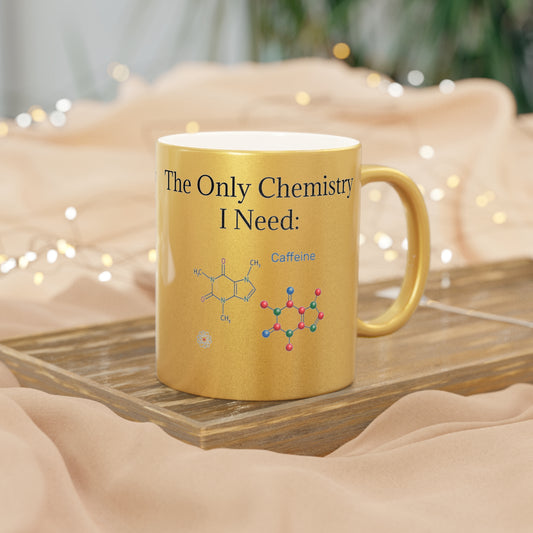 Chemistry Lesson Metallic Coffee Mug