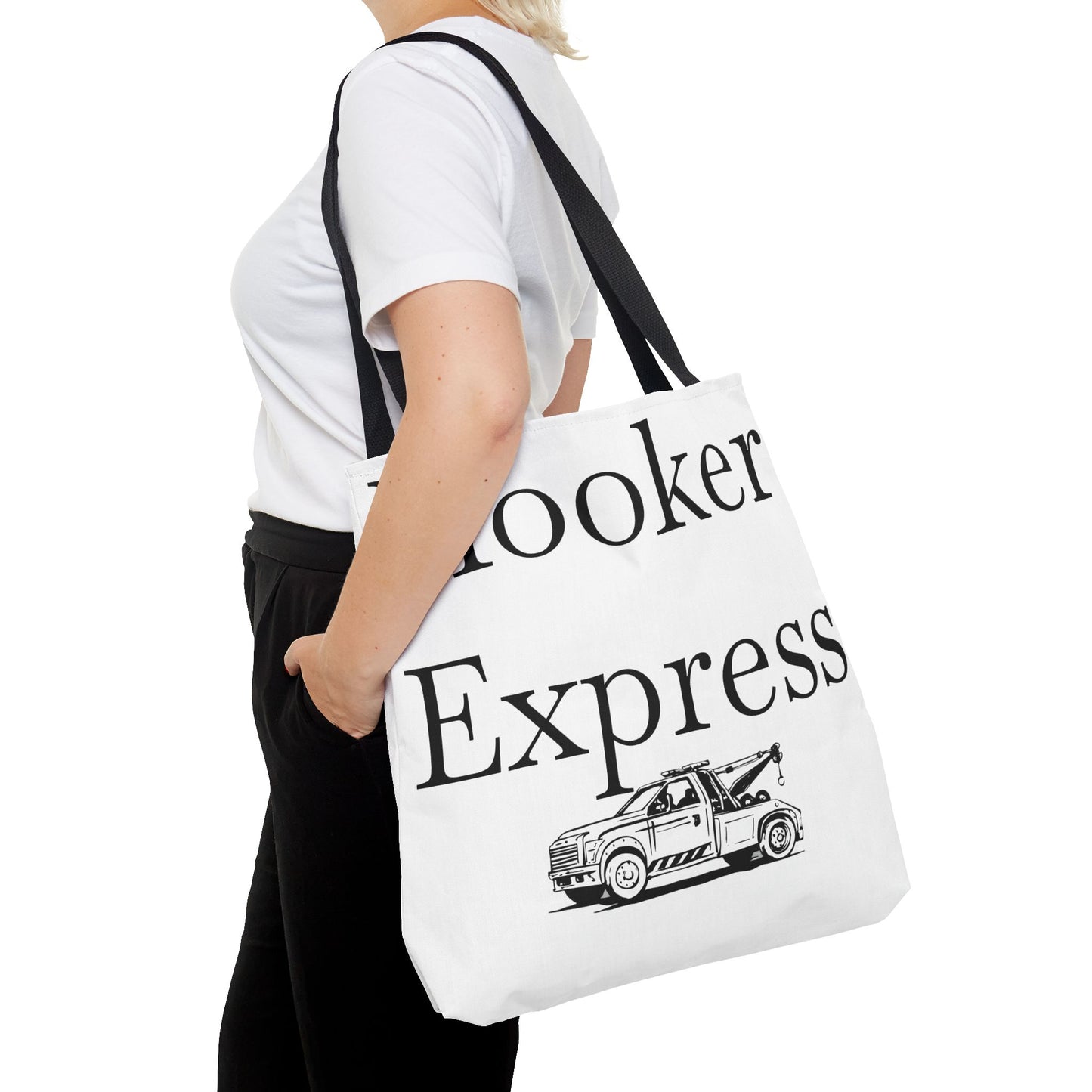 H**ker Express Wheel Lift Tow Truck Tote Bag