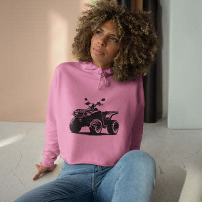 Off The Beaten Path Quad Women's Crop Hoodie
