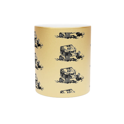Slingin' Mud Side By Side Metallic Coffee Mug