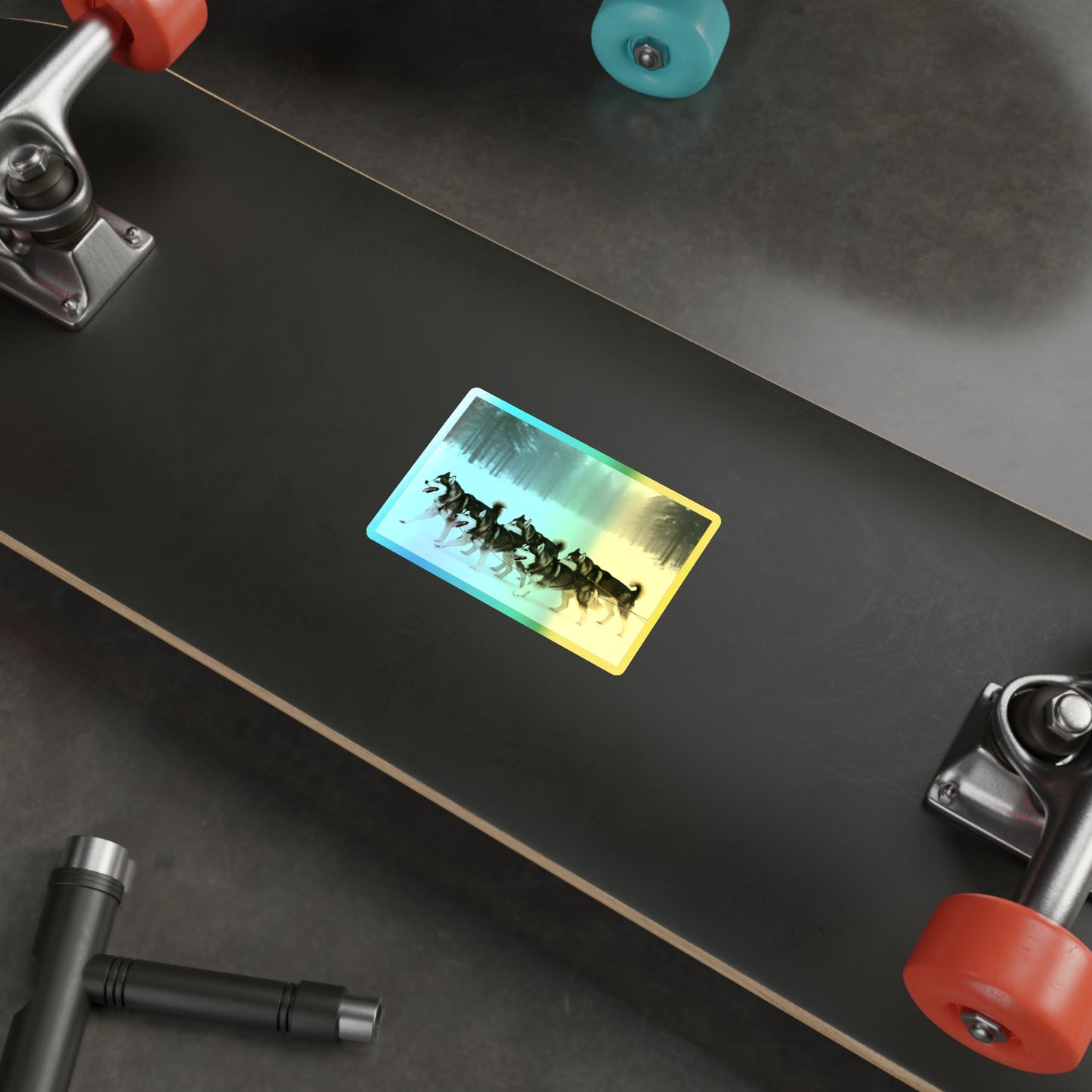 Mush On Holographic Sticker