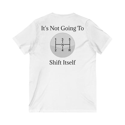Shift Itself Unisex Short Sleeve V-Neck Tee