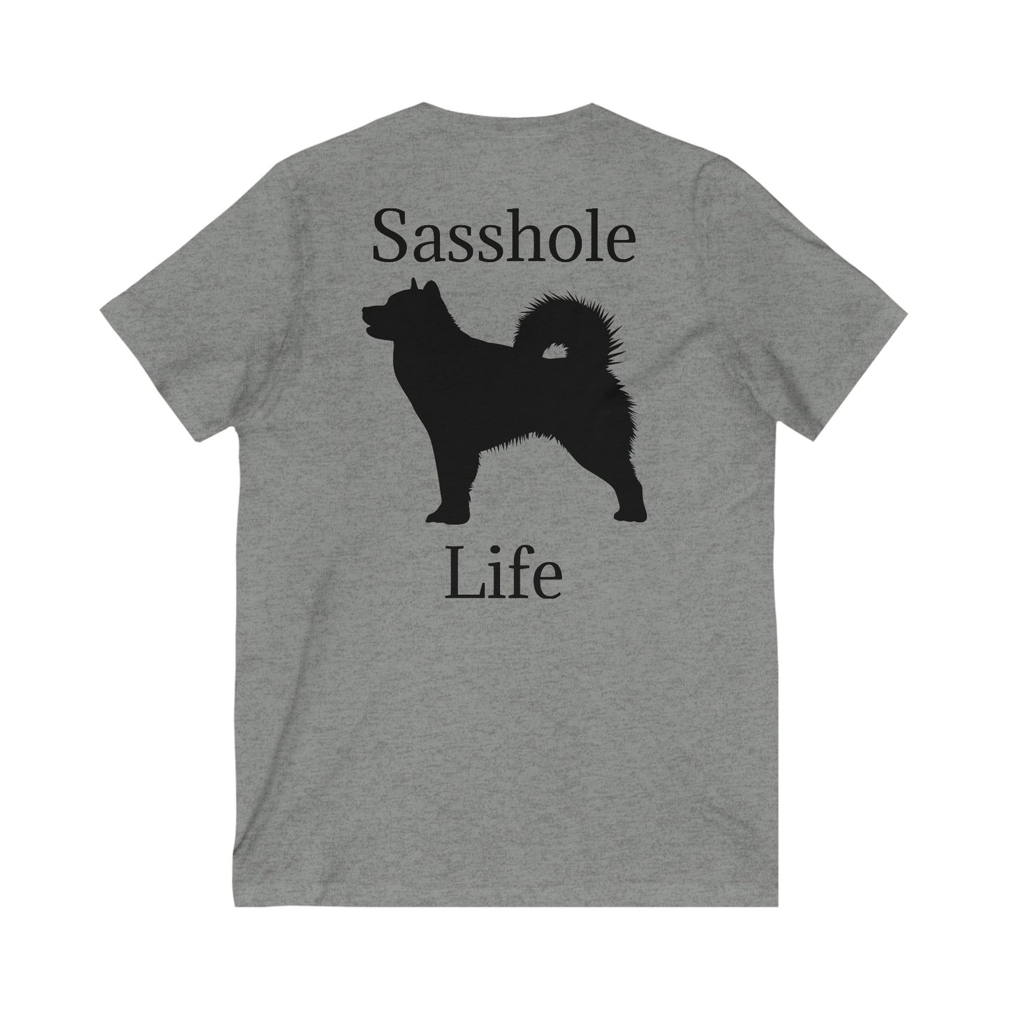 Sasshole Life Unisex Short Sleeve V-Neck Tee