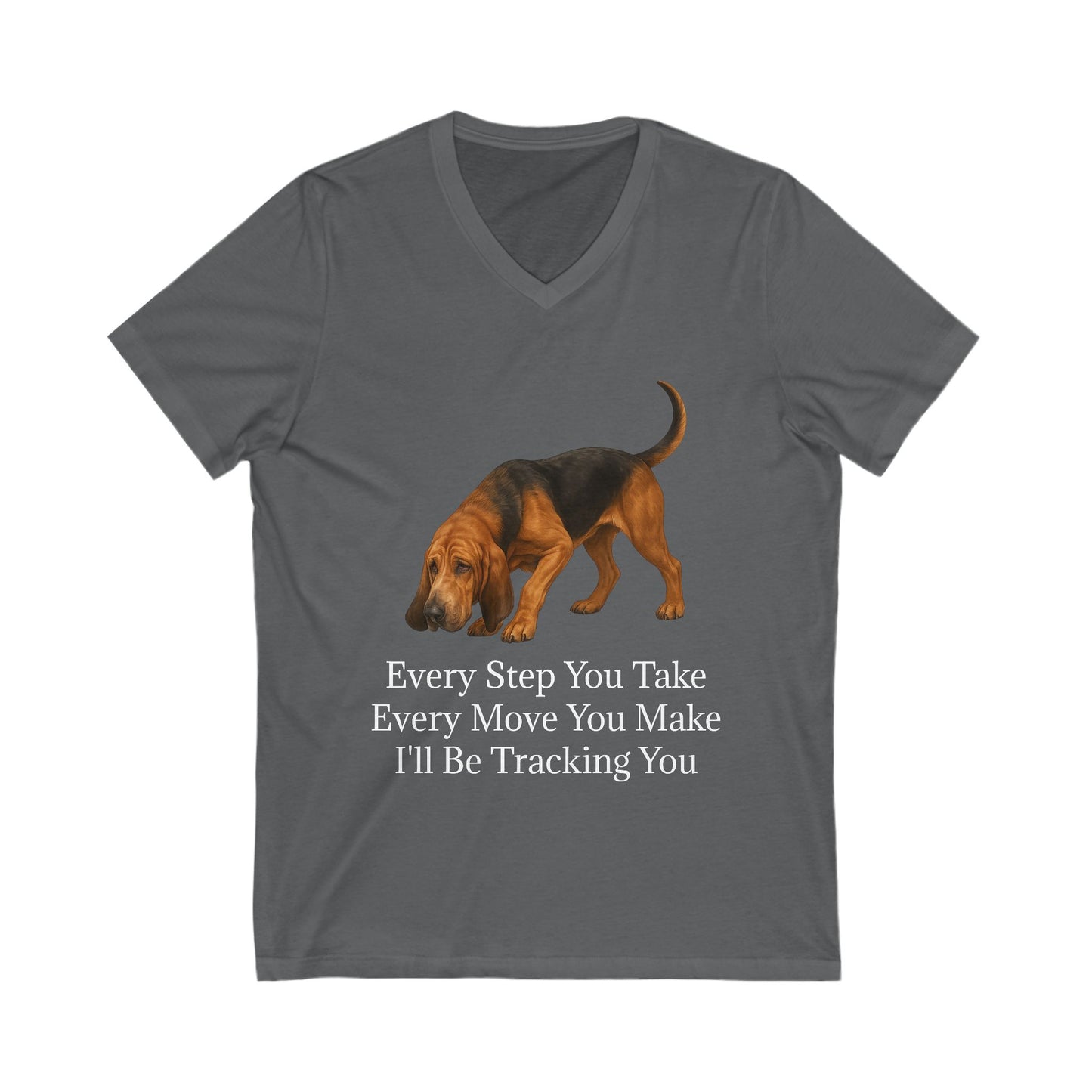 Tracking You Unisex Short Sleeve V-Neck Tee