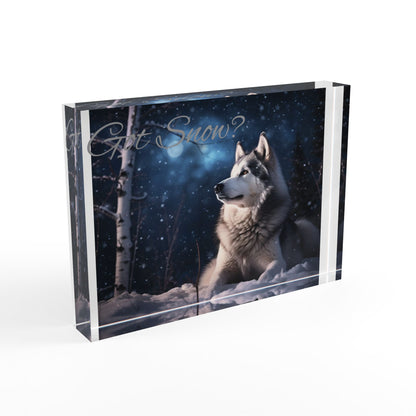 Got Snow? Acrylic Photo Block