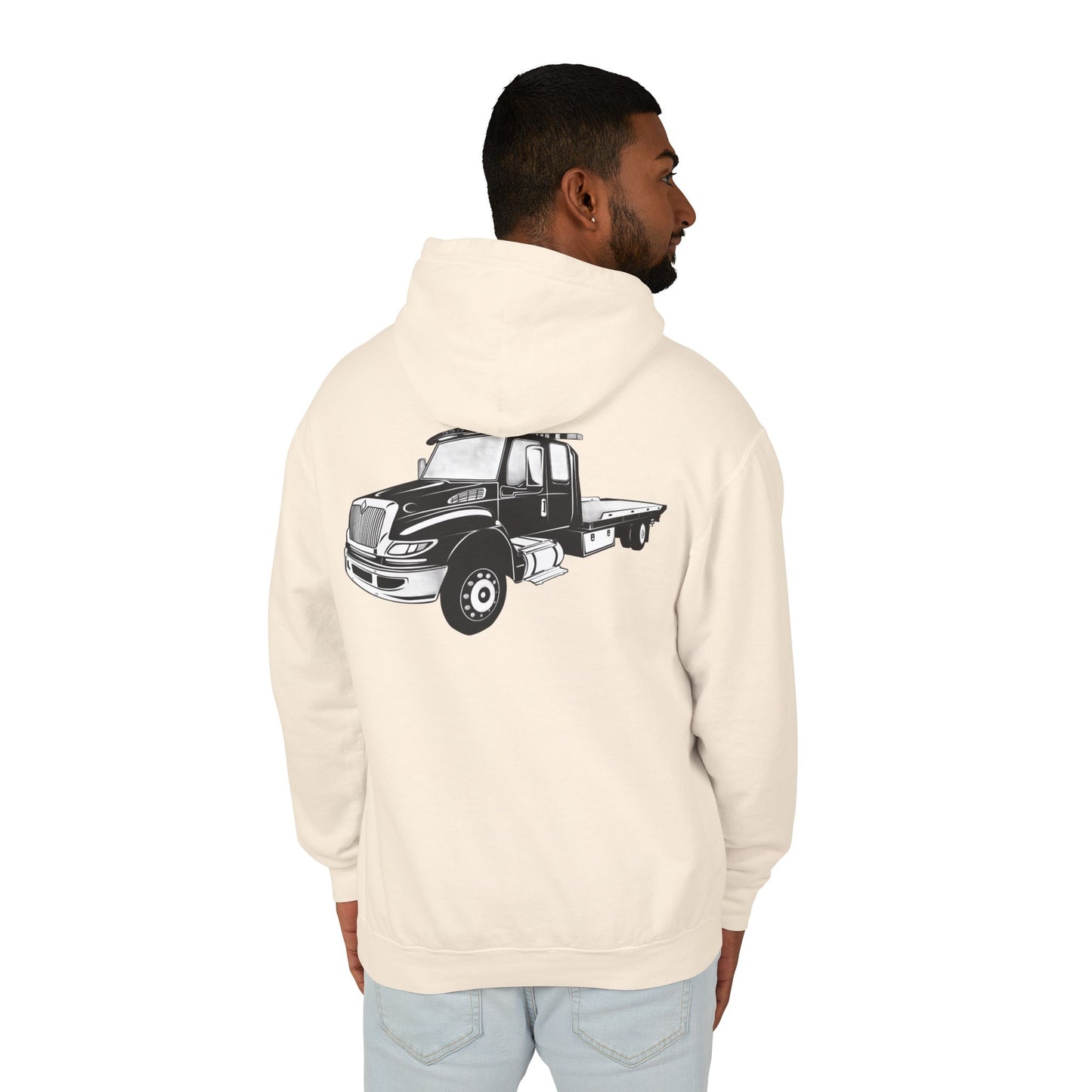 Flatbed Tow Truck Unisex Lightweight Hoodie