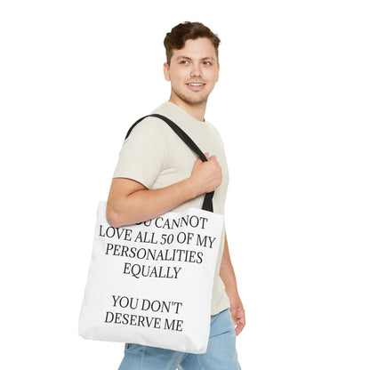 50 Personalities Tote Bag
