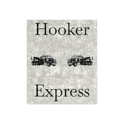 H**ker Express Heavy Tow Truck Crushed Velvet Blanket