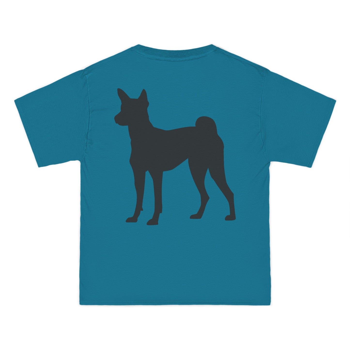 Basenji Silhouette Men's Short-Sleeve Crewneck Tee
