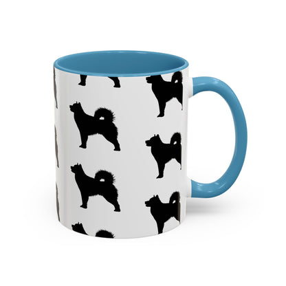 Malamute Silhouette 2-Tone Coffee Mug