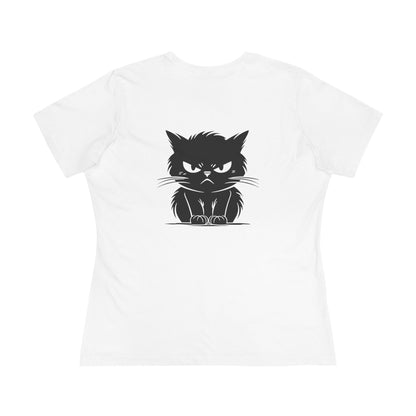 Angry Cat Women's Short Sleeve Crewneck Tee