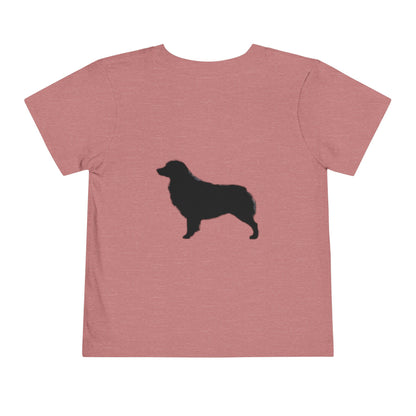 Aussie Silhouette Toddler Unisex Short Sleeve Crewneck Tee