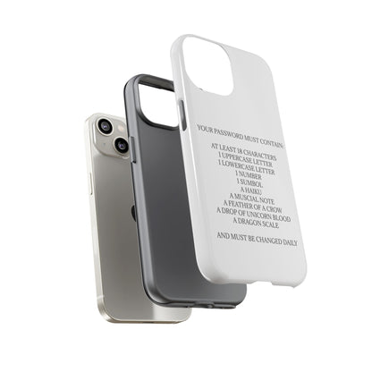 Password iPhone Case