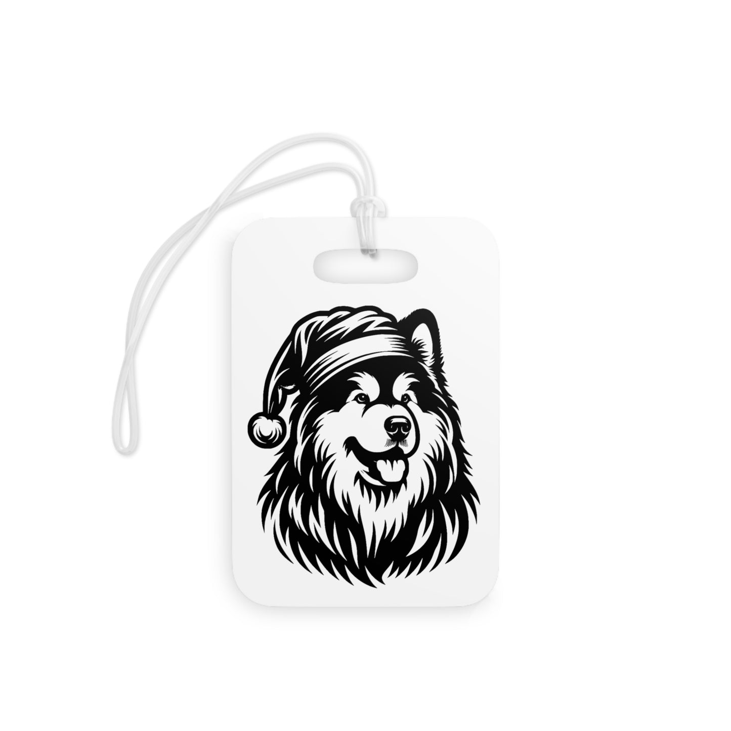 Santa Paws Malamute Luggage Tag